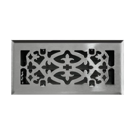 Tru Aire Tru Aire 2 in. H X 12 in. W 1-Way Satin Silver Steel Floor Diffuser C164-OSN 02X12